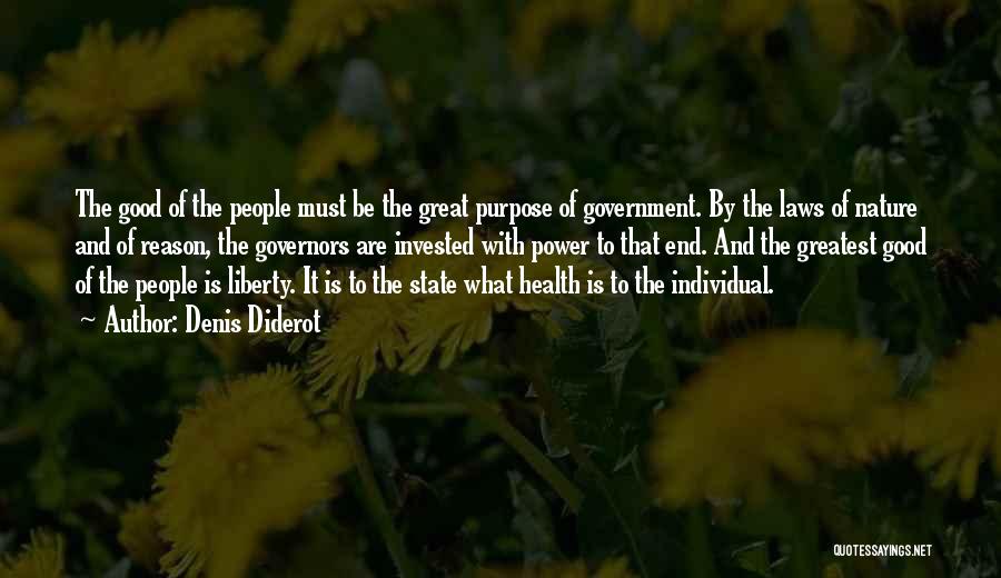Individual Health Quotes By Denis Diderot
