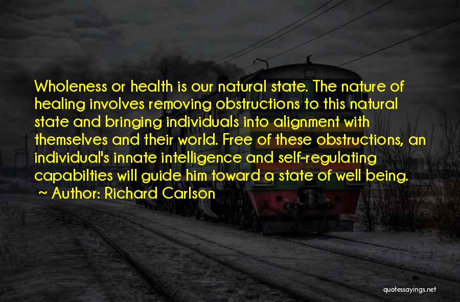 Individual Health Quotes By Richard Carlson