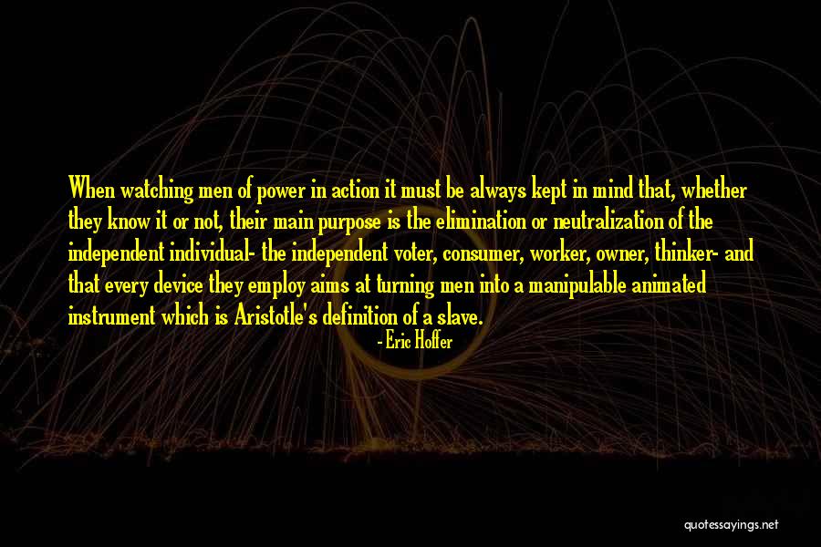 Individual Power Quotes By Eric Hoffer