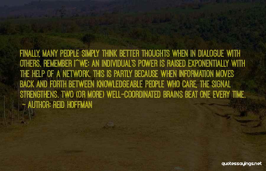 Individual Power Quotes By Reid Hoffman