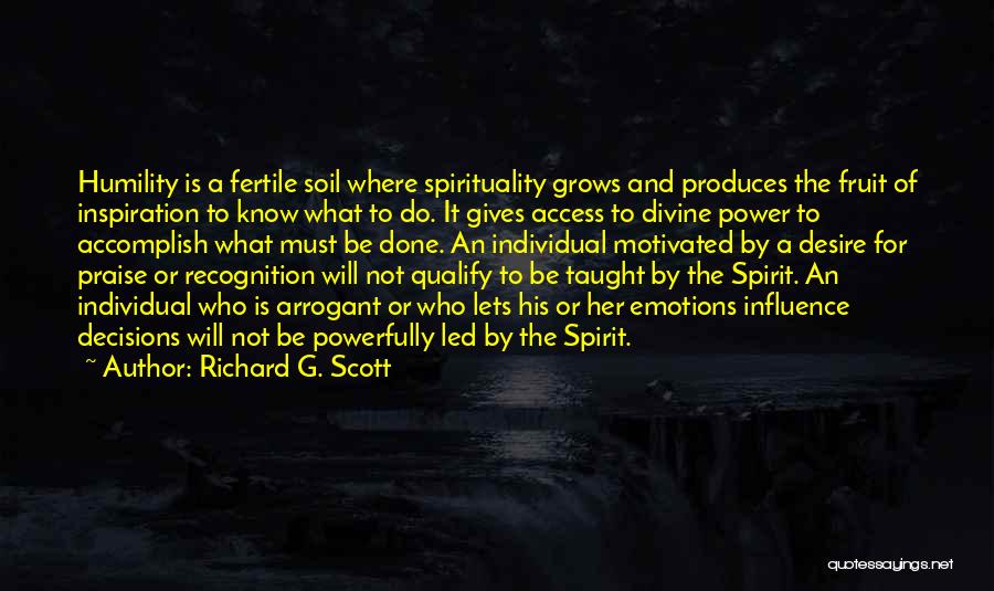 Individual Power Quotes By Richard G. Scott