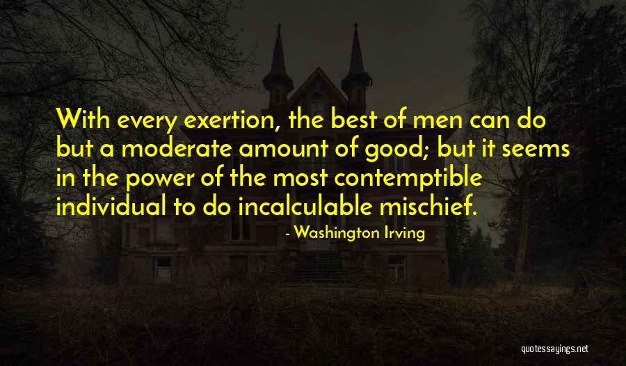 Individual Power Quotes By Washington Irving Individual Power Quotes By Washington Irving