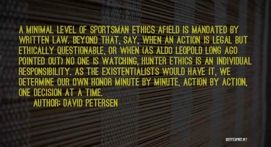 Individual Responsibility Quotes By David Petersen