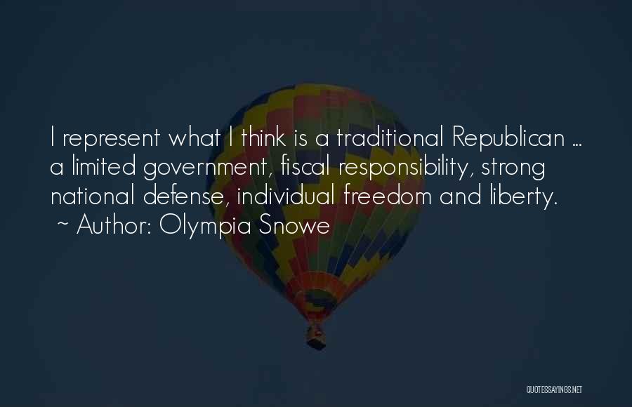 Individual Responsibility Quotes By Olympia Snowe