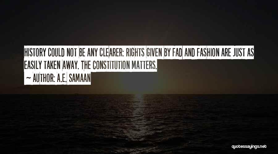 Individual Rights Quotes By A.E. Samaan