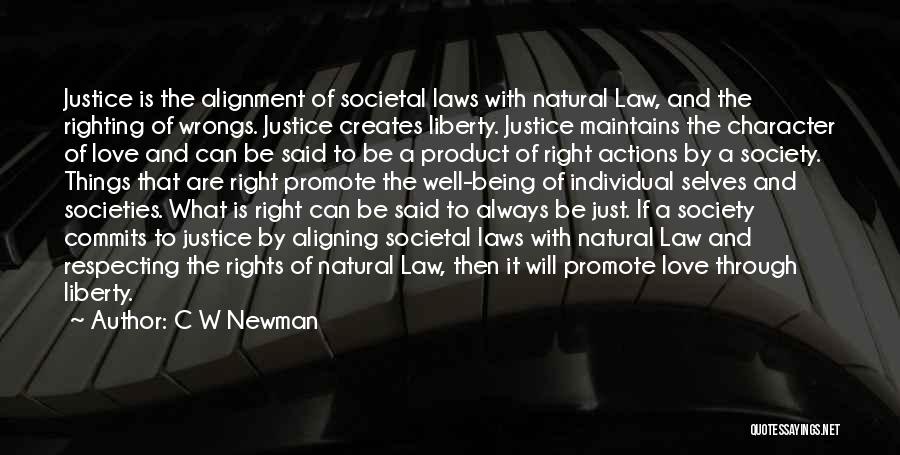 Individual Rights Quotes By C W Newman