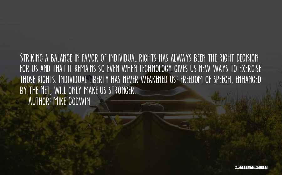 Individual Rights Quotes By Mike Godwin