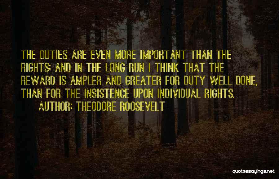 Individual Rights Quotes By Theodore Roosevelt