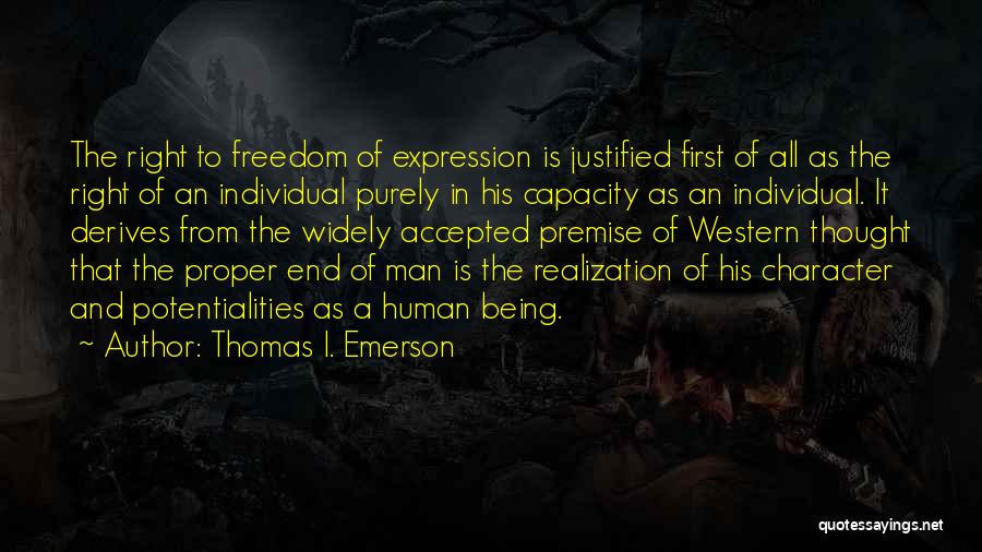 Individual Thought Quotes By Thomas I. Emerson