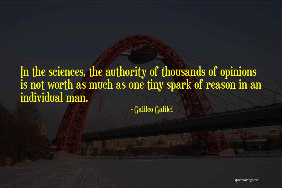 Individual Worth Quotes By Galileo Galilei