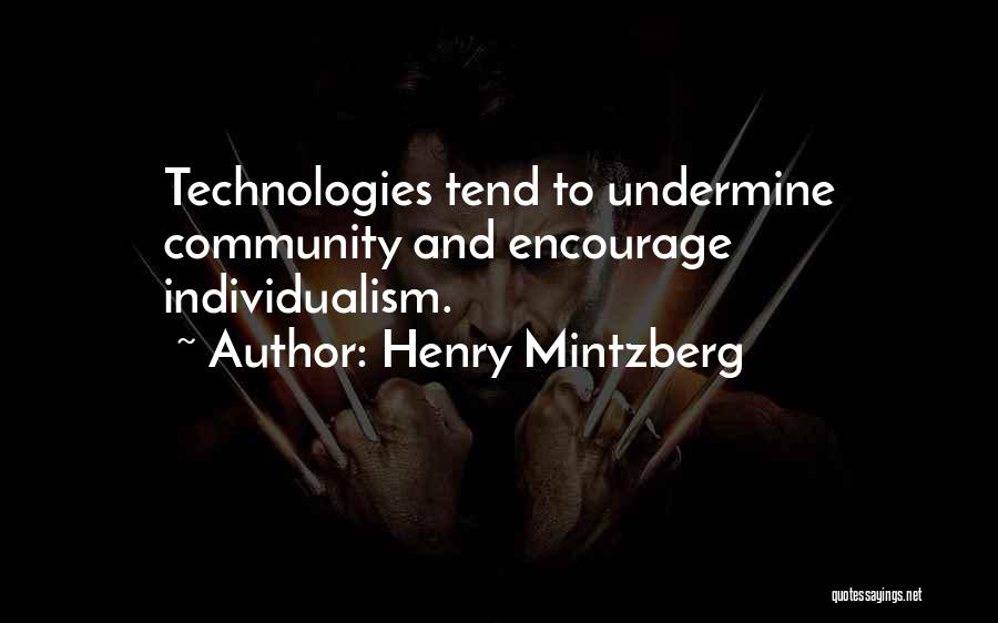 Individualism Vs Community Quotes By Henry Mintzberg