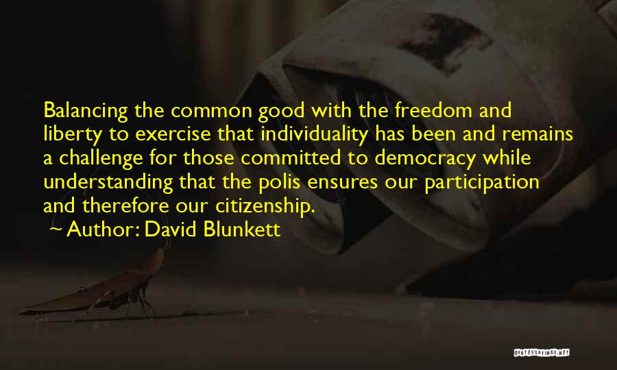 Individuality And Freedom Quotes By David Blunkett