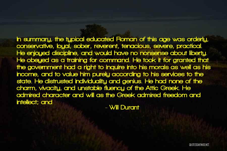 Individuality And Freedom Quotes By Will Durant