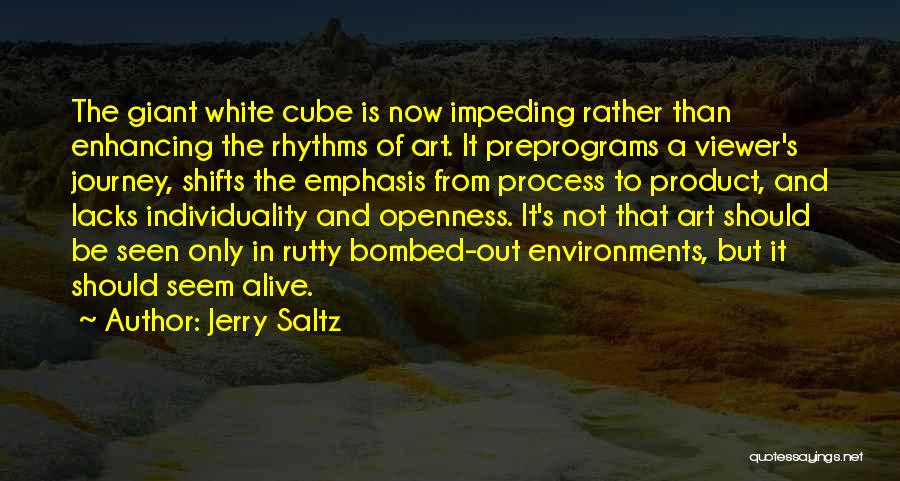 Individuality In Art Quotes By Jerry Saltz