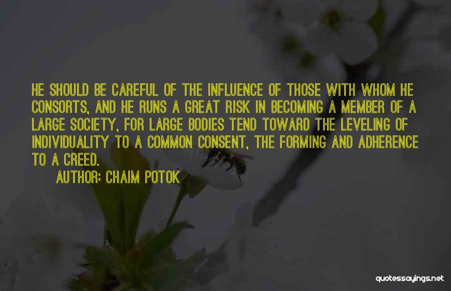 Individuality Vs Society Quotes By Chaim Potok