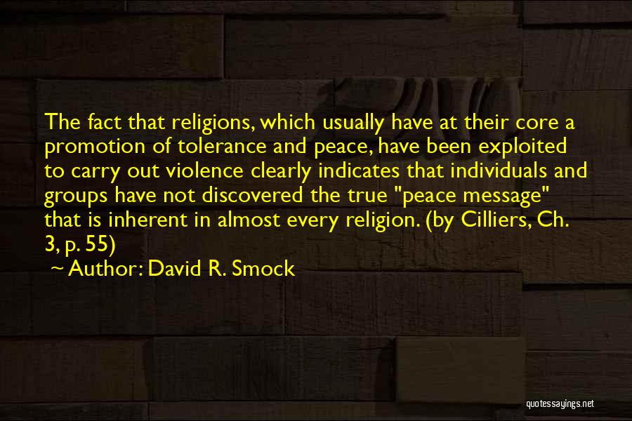 Individuals And Groups Quotes By David R. Smock