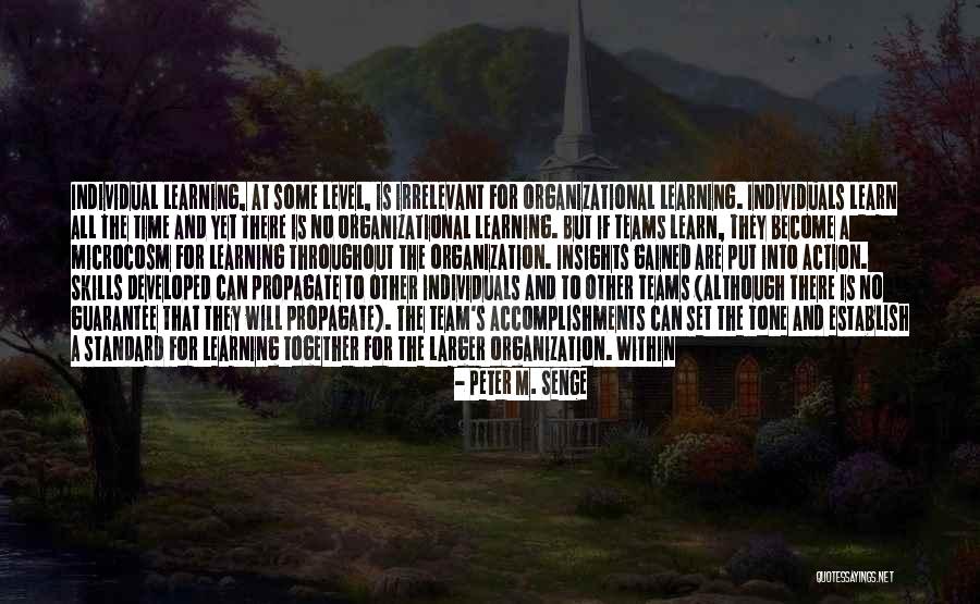 Individuals And Teams Quotes By Peter M. Senge Individuals And Teams Quotes By Peter M. Senge