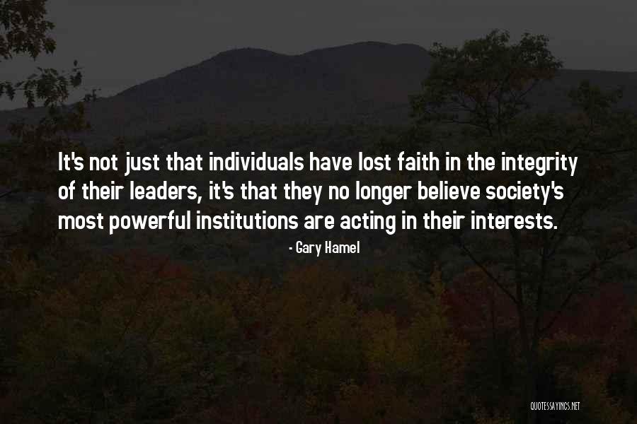Individuals In Society Quotes By Gary Hamel Individuals In Society Quotes By Gary Hamel