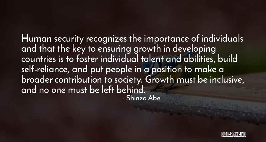 Individuals In Society Quotes By Shinzo Abe Individuals In Society Quotes By Shinzo Abe