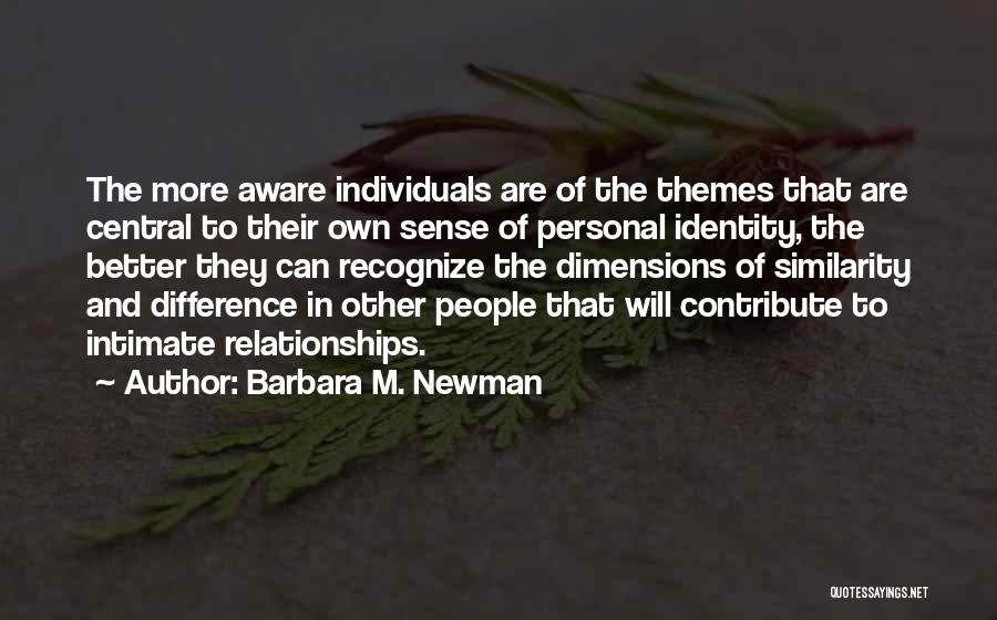 Individuals Quotes By Barbara M. Newman