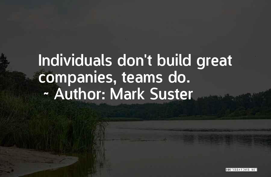 Individuals Teams Quotes By Mark Suster