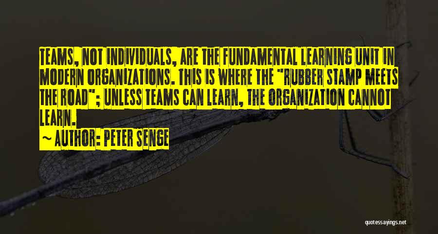 Individuals Teams Quotes By Peter Senge