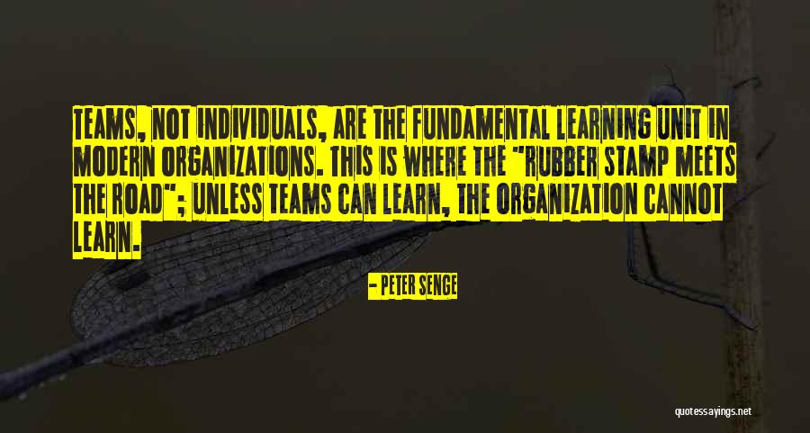 Individuals Teams Quotes By Peter Senge