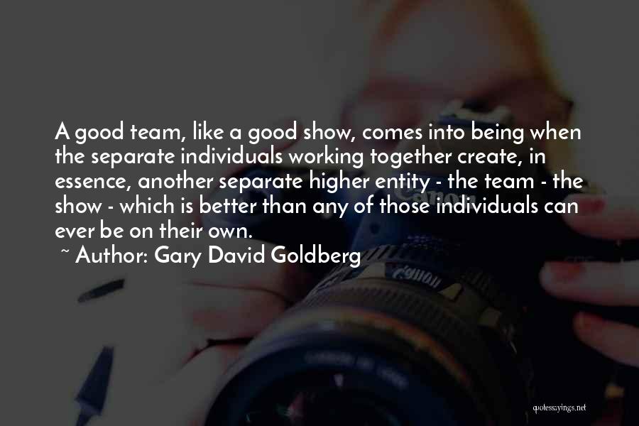 Individuals Vs Team Quotes By Gary David Goldberg