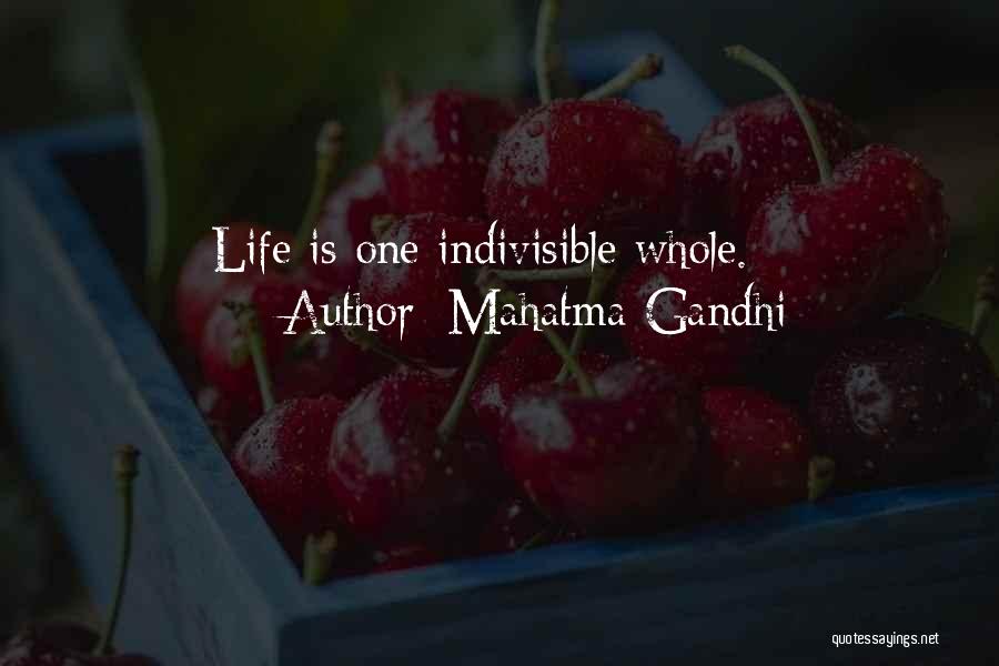 Indivisible Quotes By Mahatma Gandhi