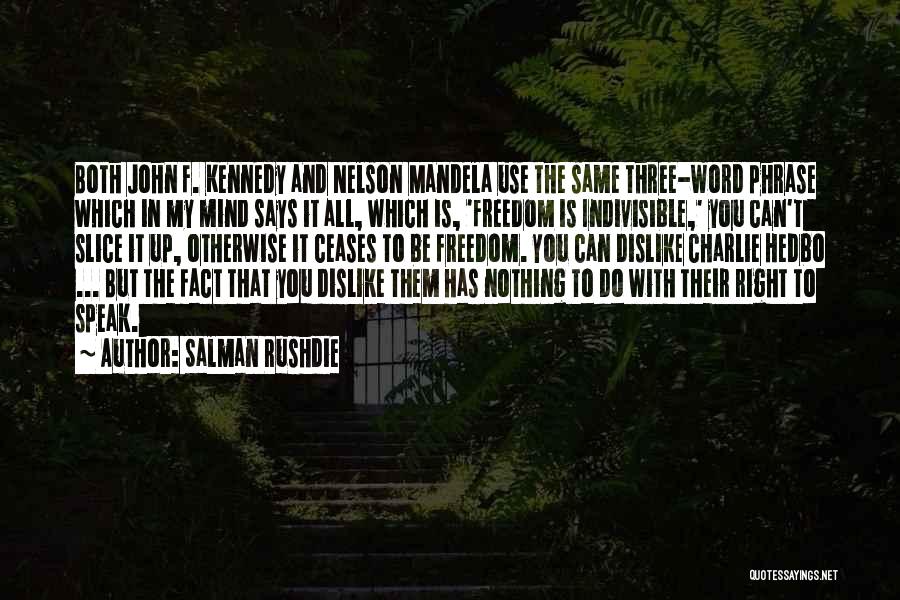 Indivisible Quotes By Salman Rushdie