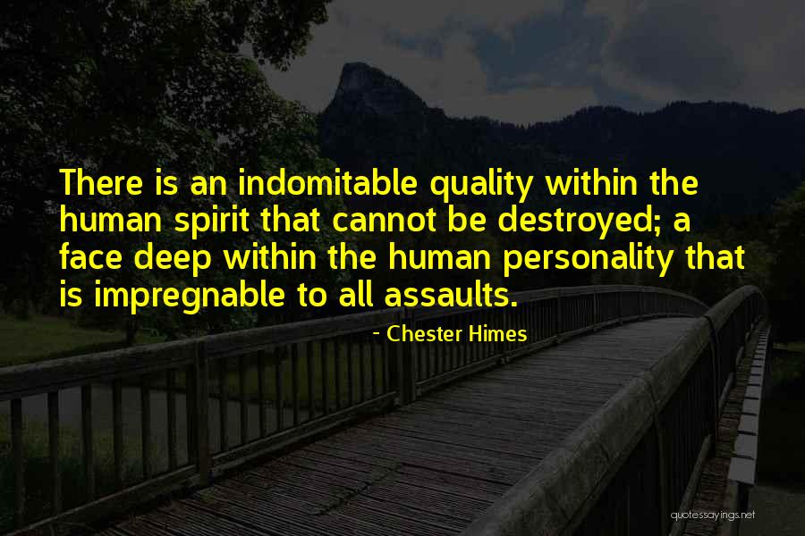 Indomitable Human Spirit Quotes By Chester Himes Indomitable Human Spirit Quotes By Chester Himes