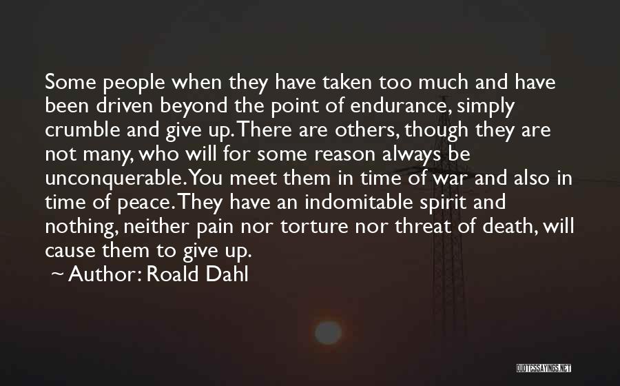 Indomitable Spirit Quotes By Roald Dahl