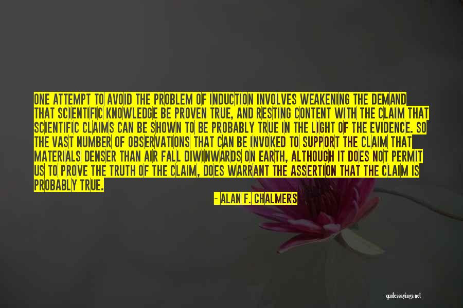 Induction Quotes By Alan F. Chalmers