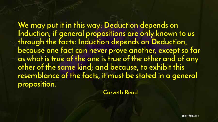 Induction Quotes By Carveth Read