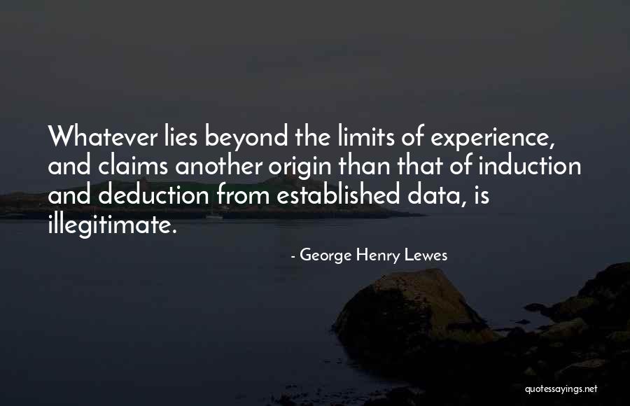 Induction Quotes By George Henry Lewes