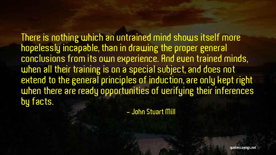 Induction Quotes By John Stuart Mill