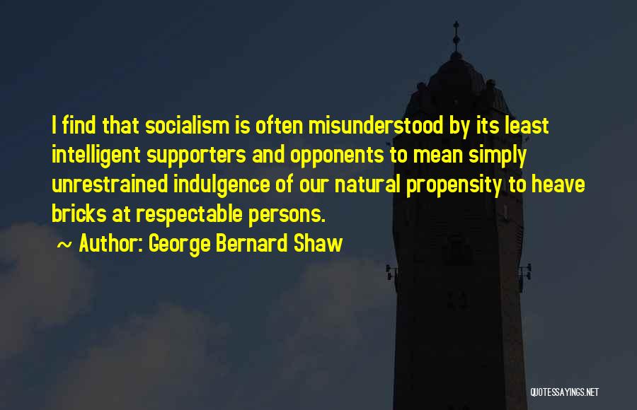 Indulgence Quotes By George Bernard Shaw