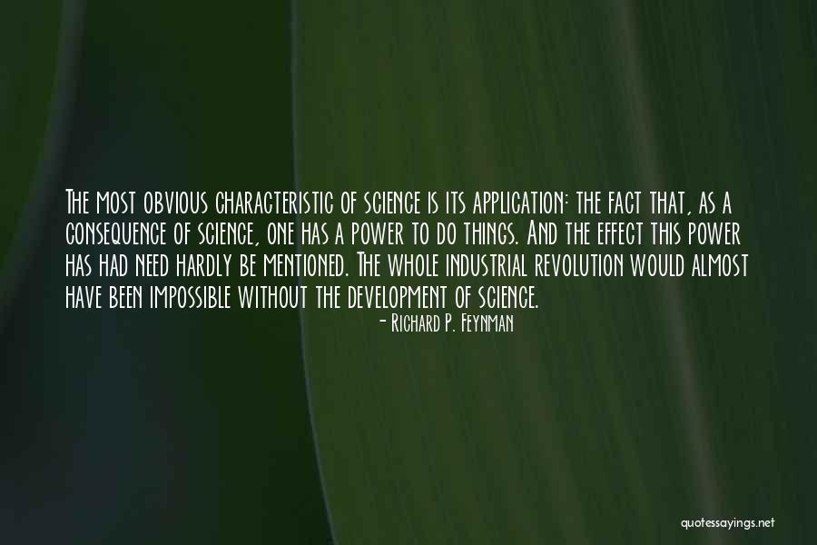 Industrial Revolution Quotes By Richard P. Feynman