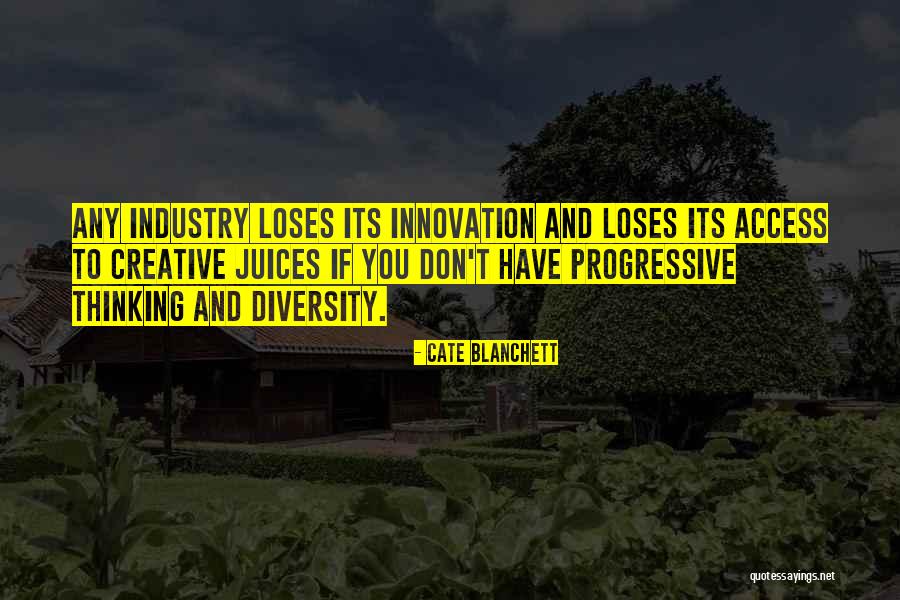 Industry And Innovation Quotes By Cate Blanchett Industry And Innovation Quotes By Cate Blanchett
