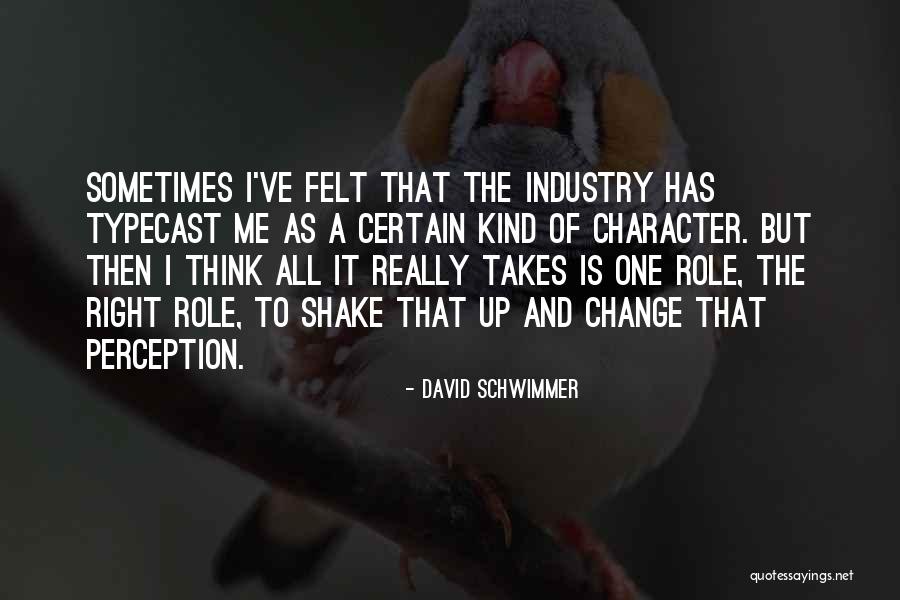 Industry Change Quotes By David Schwimmer