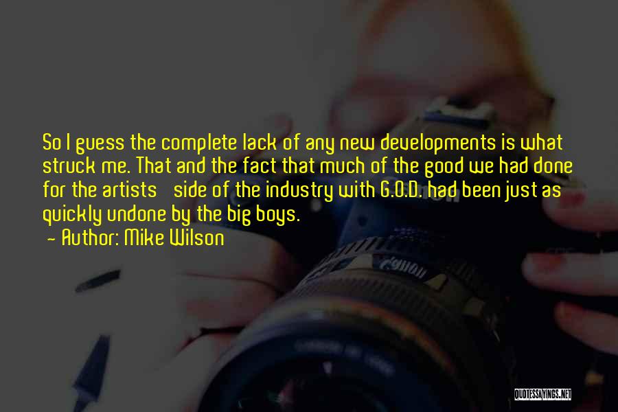 Industry Quotes By Mike Wilson