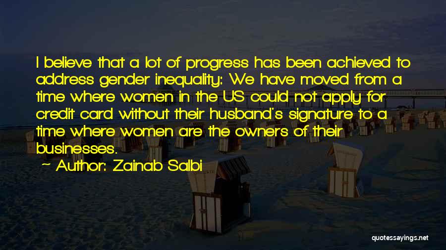 Inequality In Gender Quotes By Zainab Salbi