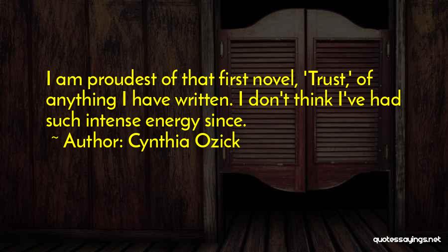 Inertialess Drive Technologies Quotes By Cynthia Ozick