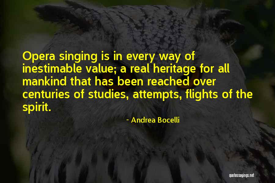 Inestimable Quotes By Andrea Bocelli