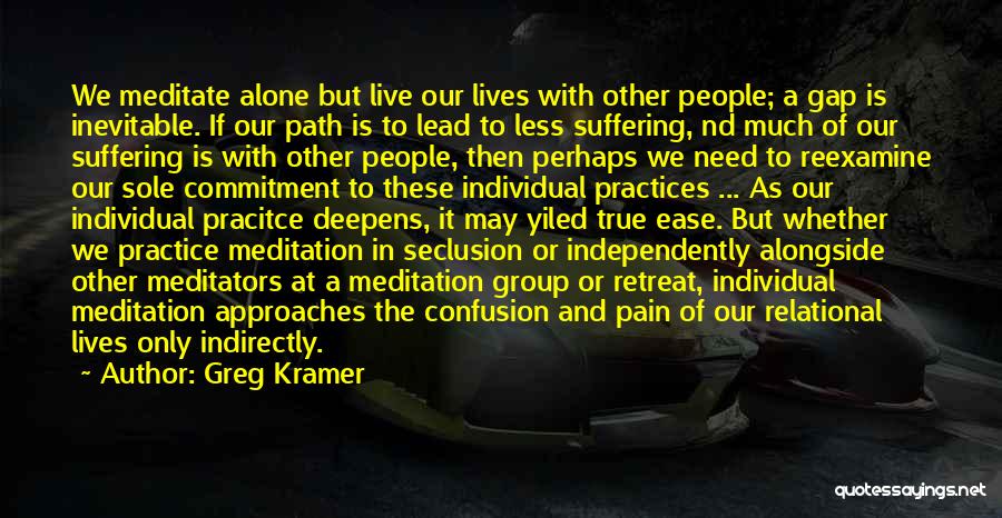 Inevitable Pain Quotes By Greg Kramer