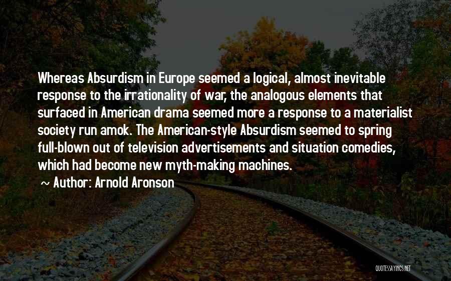 Inevitable War Quotes By Arnold Aronson