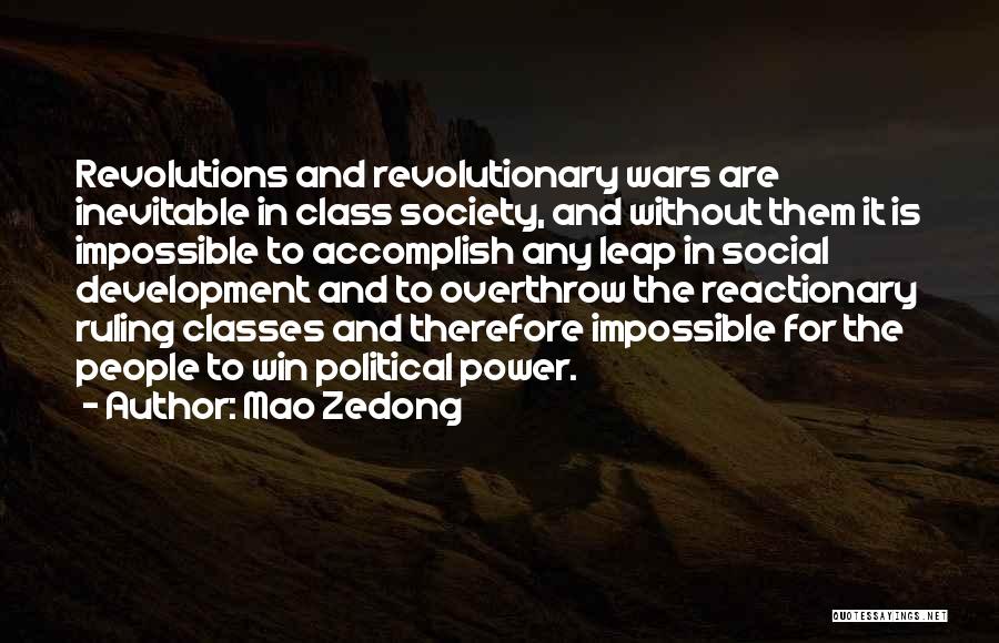 Inevitable War Quotes By Mao Zedong