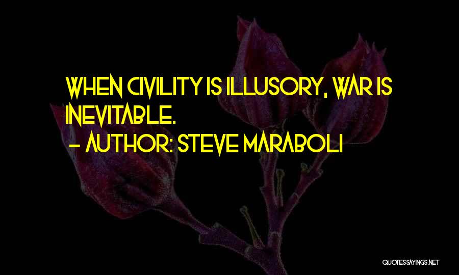 Inevitable War Quotes By Steve Maraboli