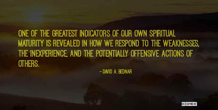 Inexperience Quotes By David A. Bednar