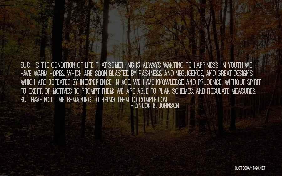 Inexperience Quotes By Lyndon B. Johnson